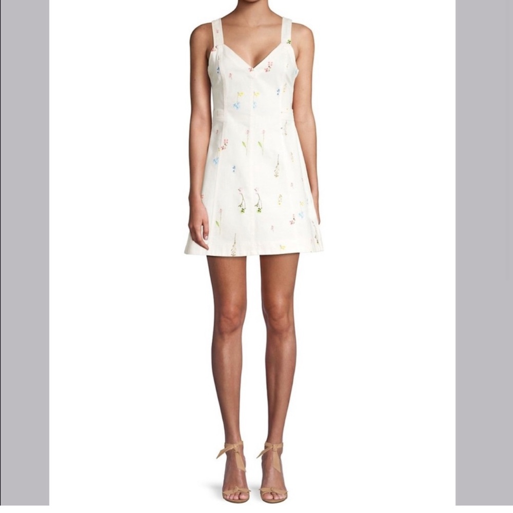 Parker Vara denim floral dress